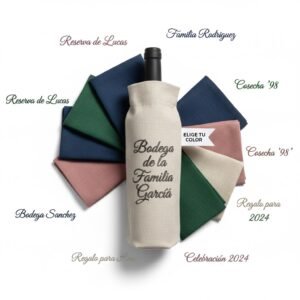 Fundas para botellas de vino en lino